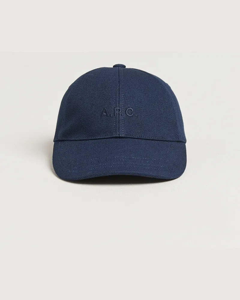 A.P.C. Charlie Baseball Cap Dark Navy Blau