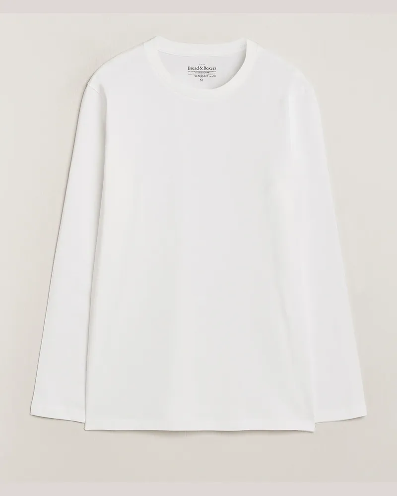 Bread & Boxers Long Sleeve T-Shirt White Weiß