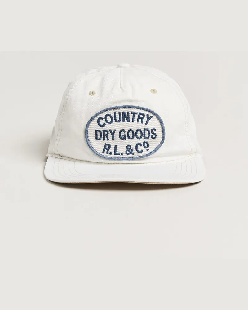 Ralph Lauren Cotton Herringbone Cap White Weiß