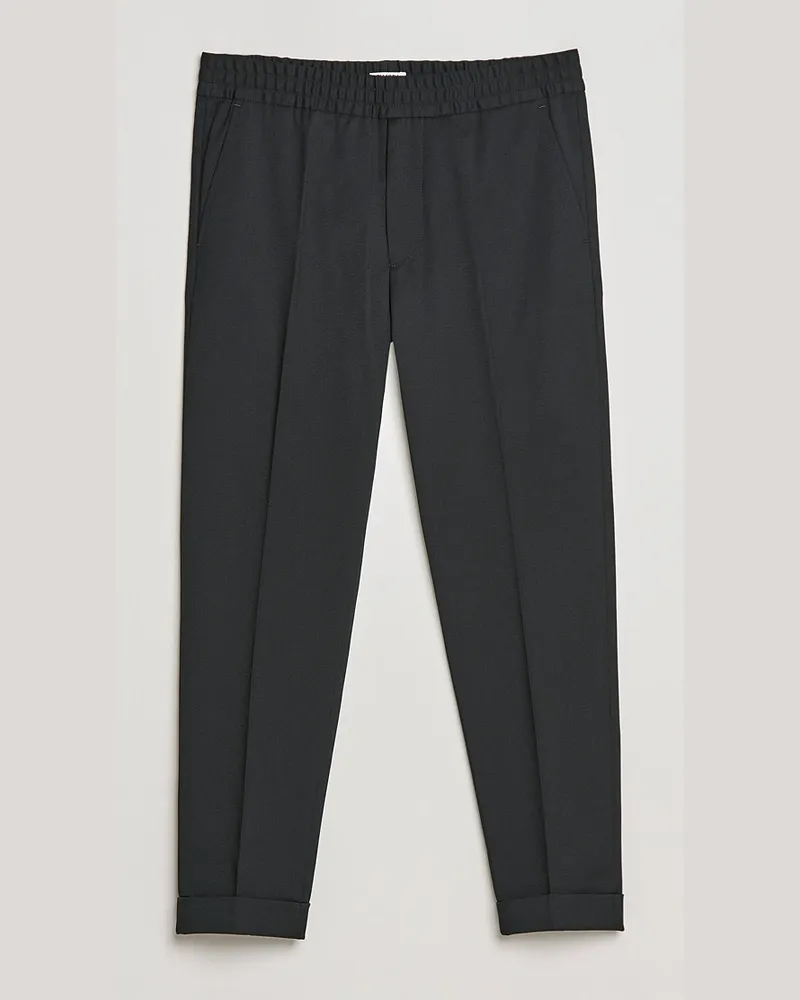 Filippa K Terry Cropped Trousers Black Schwarz