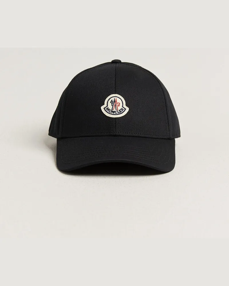 Moncler Logo Baseball Cap Black Schwarz