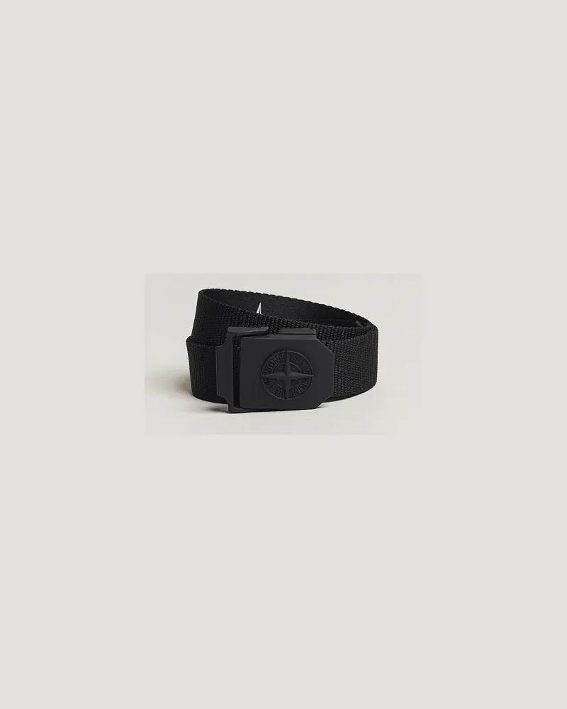 Stone Island Textile Belt Black Schwarz