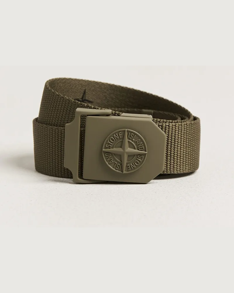 Stone Island Textile Belt Military Green Grün