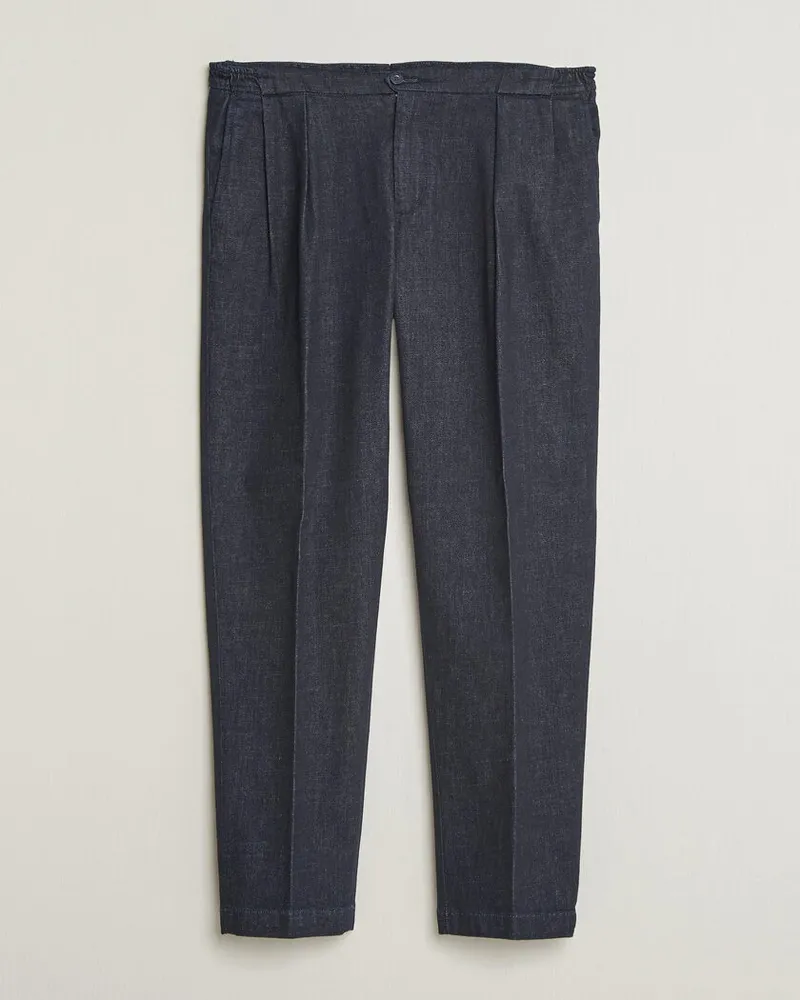 Briglia 1949 Portobello Loose Fit Denim Trousers Dark Blue Blau