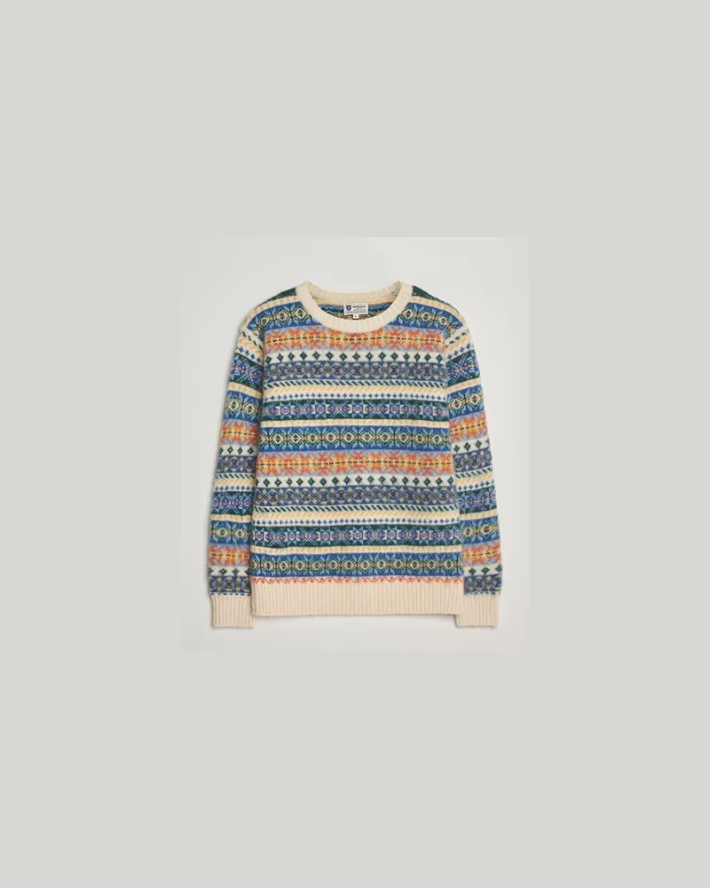 Morris Fair Isle Sweater Multi Mehrfarbig