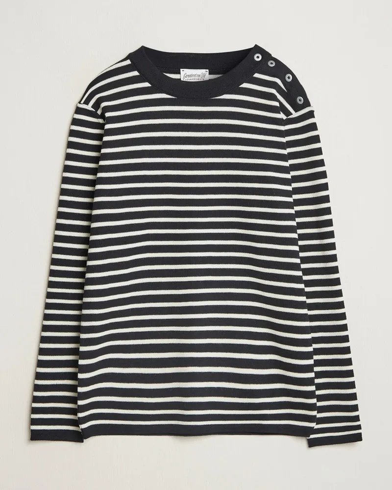 S.N.S Herning S.N Herning Naval Crew Neck Navy/White Blau