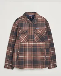 Patagonia Lightweigt Insulated Fjord Flannel Shirt Brown Braun