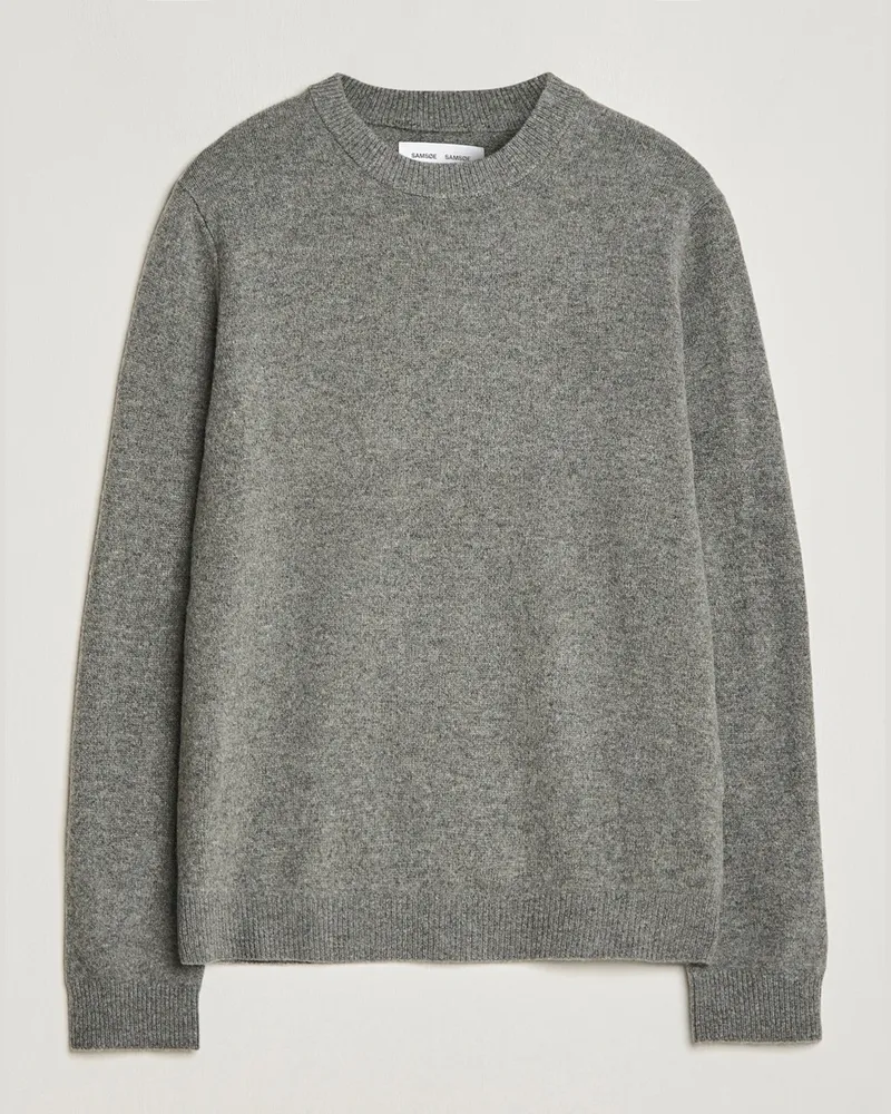 Samsøe & Samsøe Isak Crew Neck Dark Grey Grau