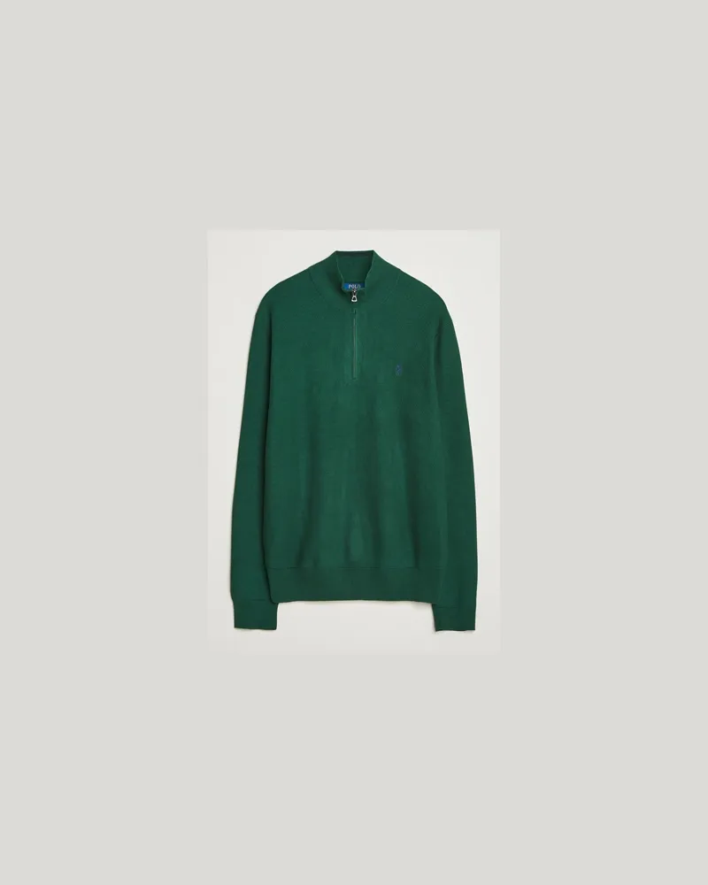 Ralph Lauren Textured Half Zip Vintage Pine Grün