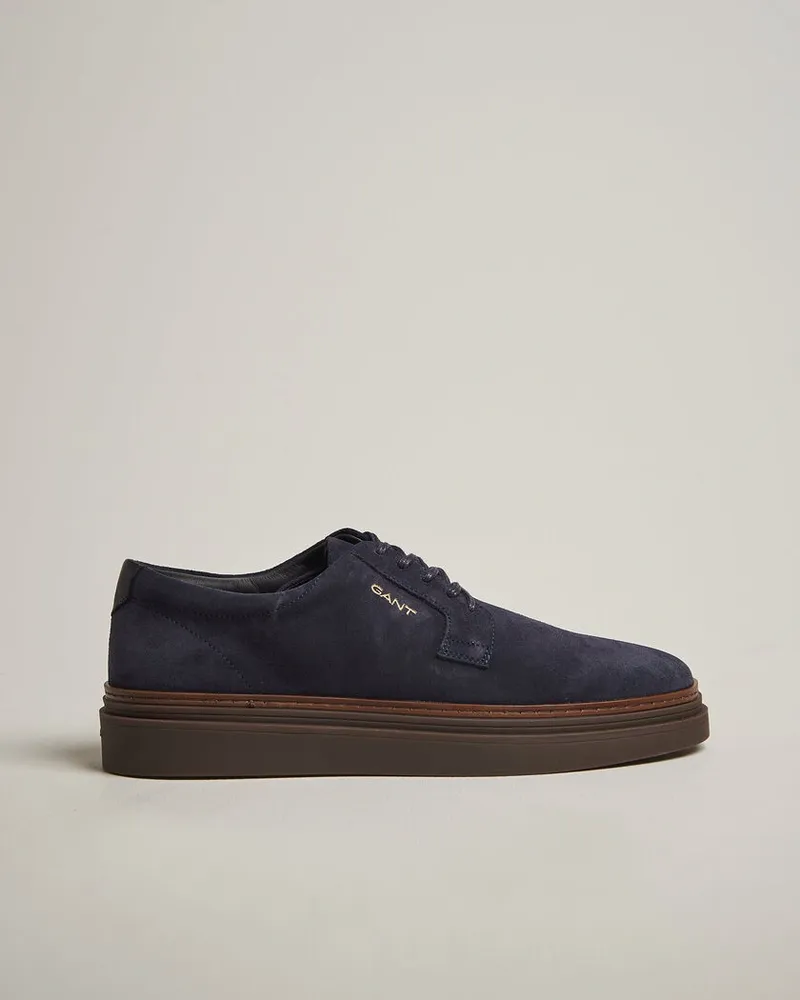 Gant Kinzoon Suede Derby Sneaker Marine Blau