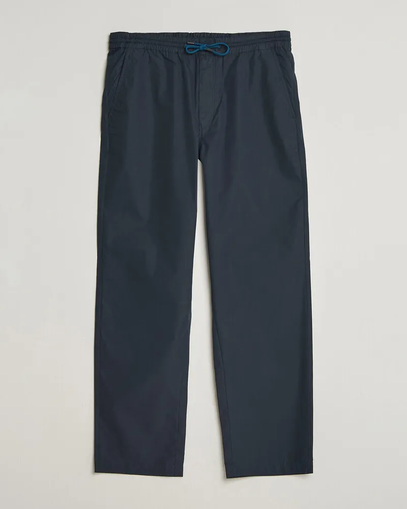Paul Smith Casual Cotton Drawstring Trousers Navy Blau