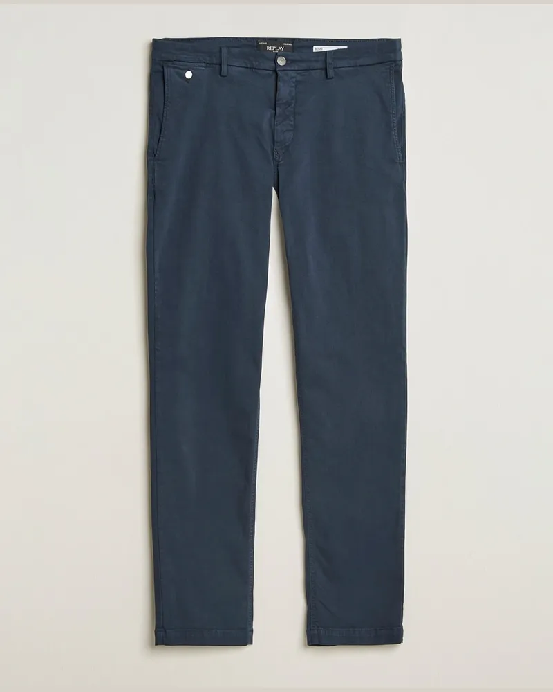 Replay Benni Hyperflex X-Lite Chinos Navy Blau