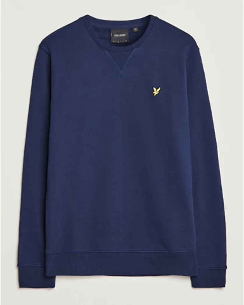 Lyle & Scott Organic Baumwoll Rundhals Navy Blau