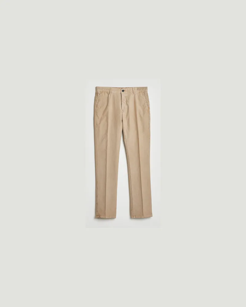 Incotex Slim Fit Garment Dyed Slacks Beige Beige