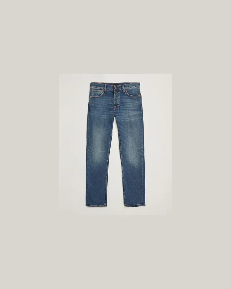 Nudie Jeans Grim Tim Jeans Faded Memory Blau