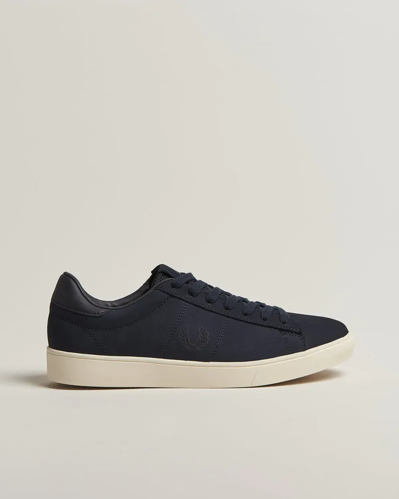 Fred Perry Spencer Nubuck Sneaker Navy Blau