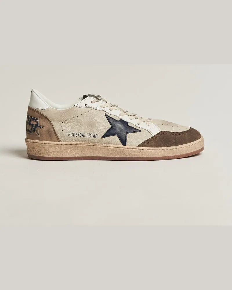 Golden Goose Ball Star Sneakers Cream/Grey Weiß