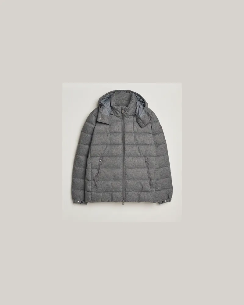 Save The Duck Constantin Padded Flannel Jacket Mid Grey Melange Grau