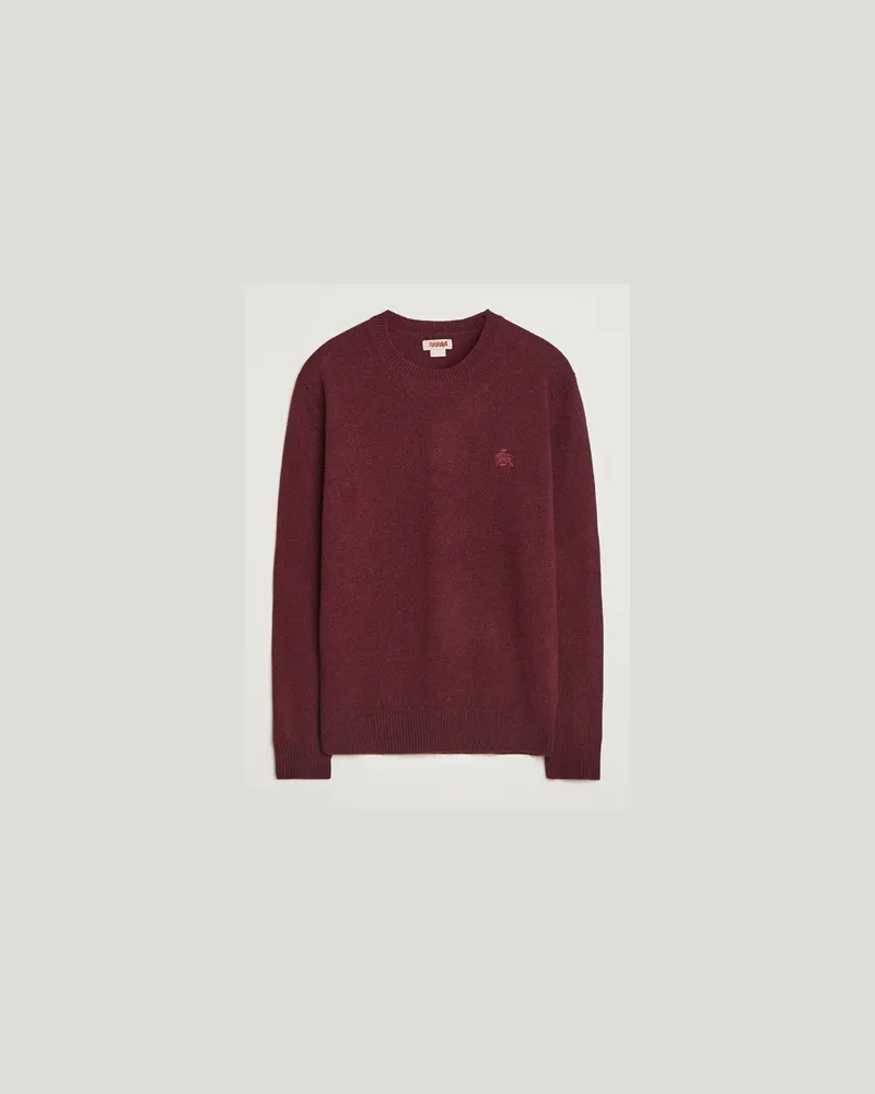 Baracuta Shetland Virgin Wool Crew Neck Andorra Rot