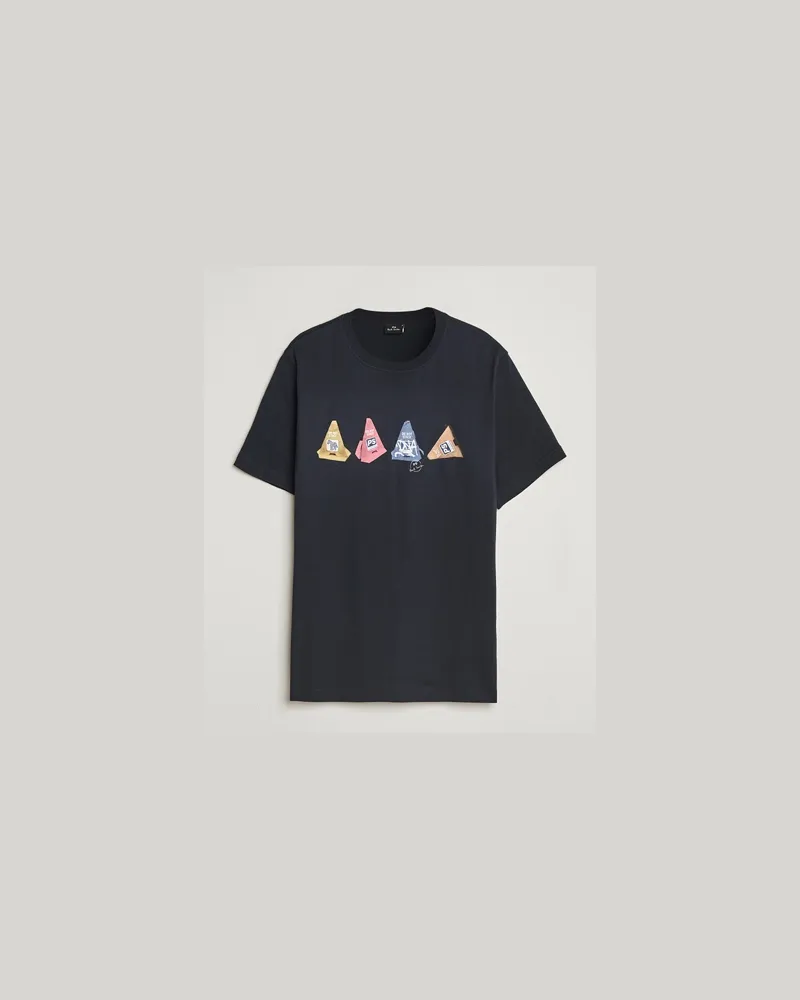 Paul Smith Cones Printed T-Shirt Navy Blau