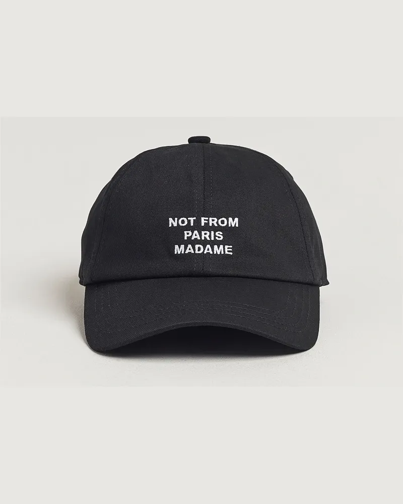 Drôle de Monsieur Slogan Baseball Cap Black Schwarz