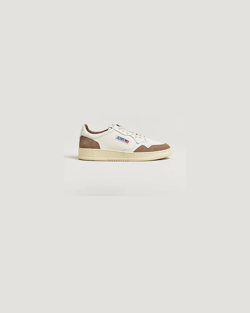 AUTRY Medalist Low Sneaker White/Tobacco Weiß