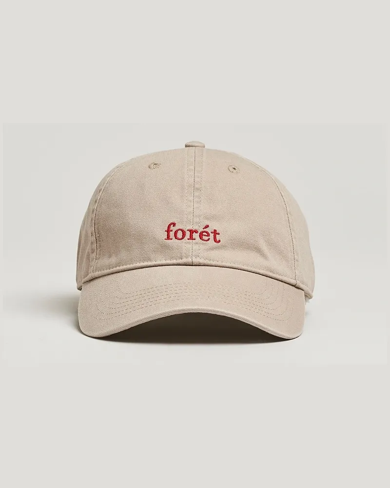 forét Hawk Washed Cap Khaki Beige