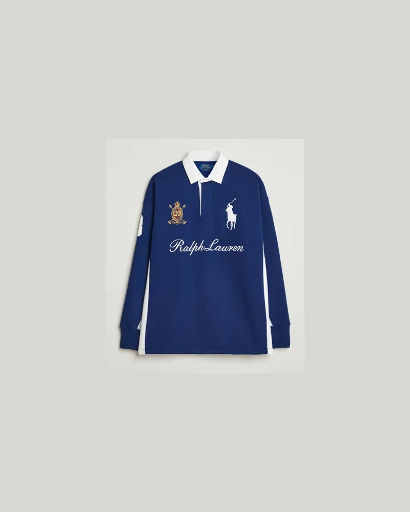 Ralph Lauren Big Pony Rugby Sweater Fall Royal Blau