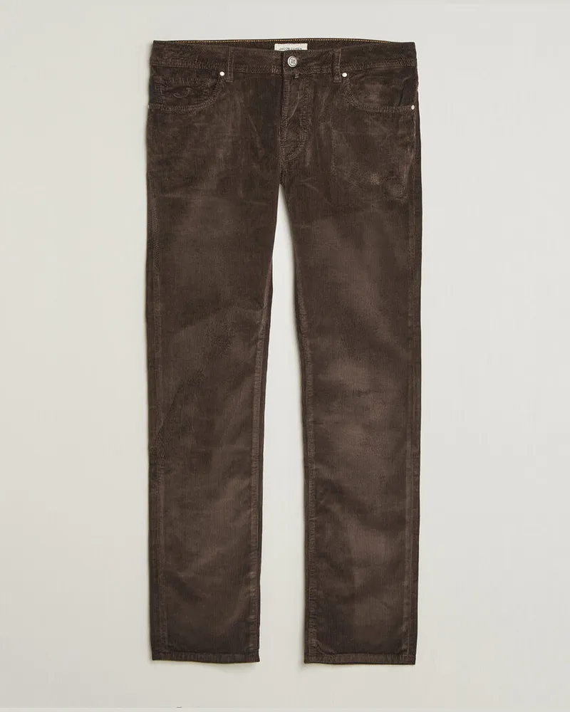 Jacob Cohën Bard 5-Pocket Medium Corduroy Trousers Brown Braun