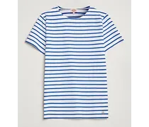 Hoëdic Boatneck Héritage Stripe T-shirt White/Blue