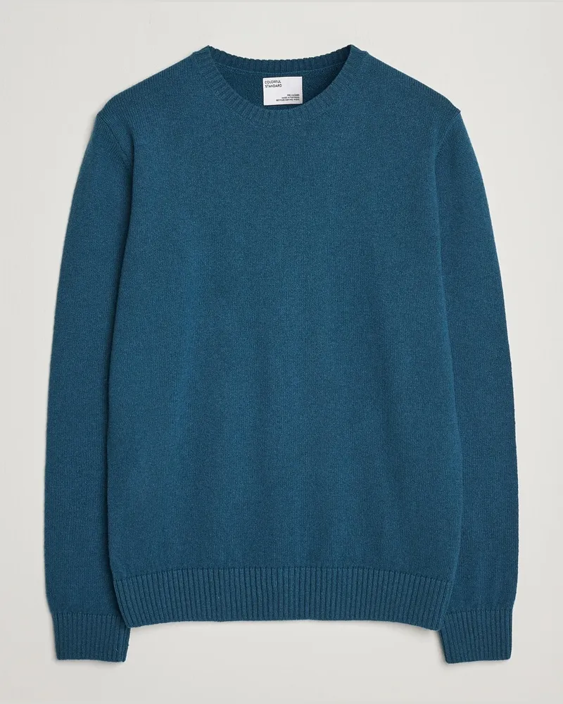 COLORFUL STANDARD Classic Merino Wool Crew Neck Ocean Green Grün