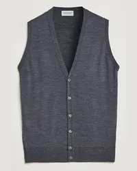 John Smedley Huntswood Slim Fit Waistcoat Charcoal Grau