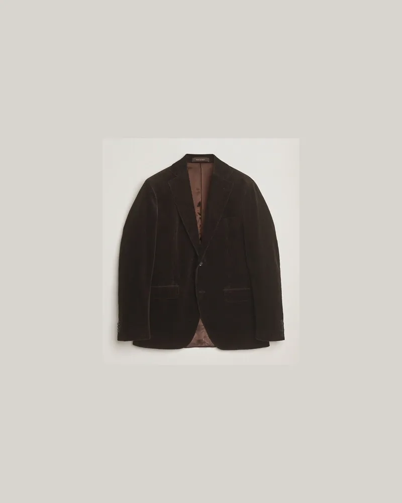Oscar Jacobson Fogerty Patch Pocket Cord Blazer Brown Braun
