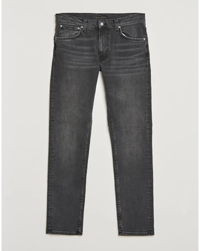 Nudie Jeans Lean Dean Jeans Black Eyes Schwarz