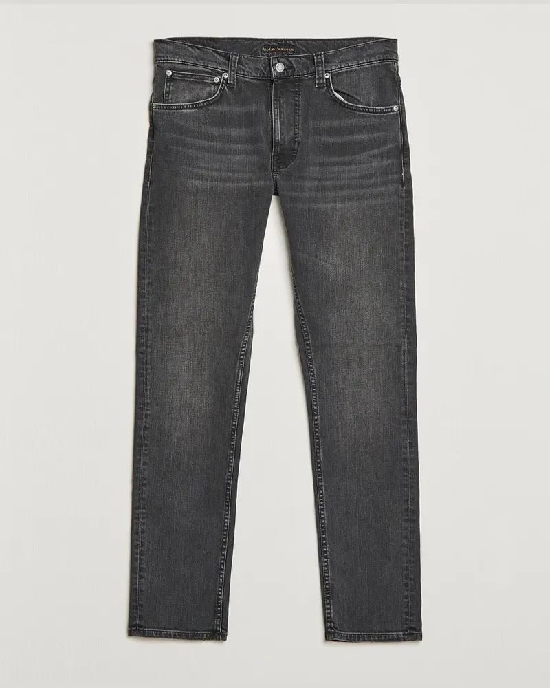 Nudie Jeans Lean Dean Jeans Black Eyes Schwarz