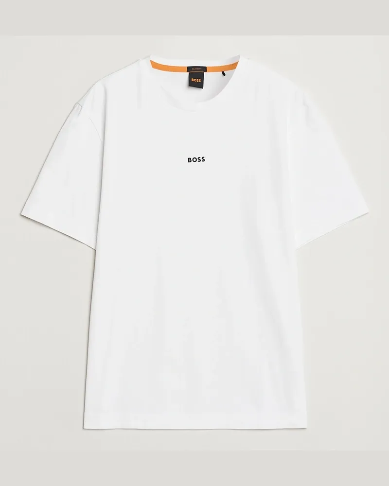 HUGO BOSS Tchup Logo Crew Neck T-Shirt White Weiß