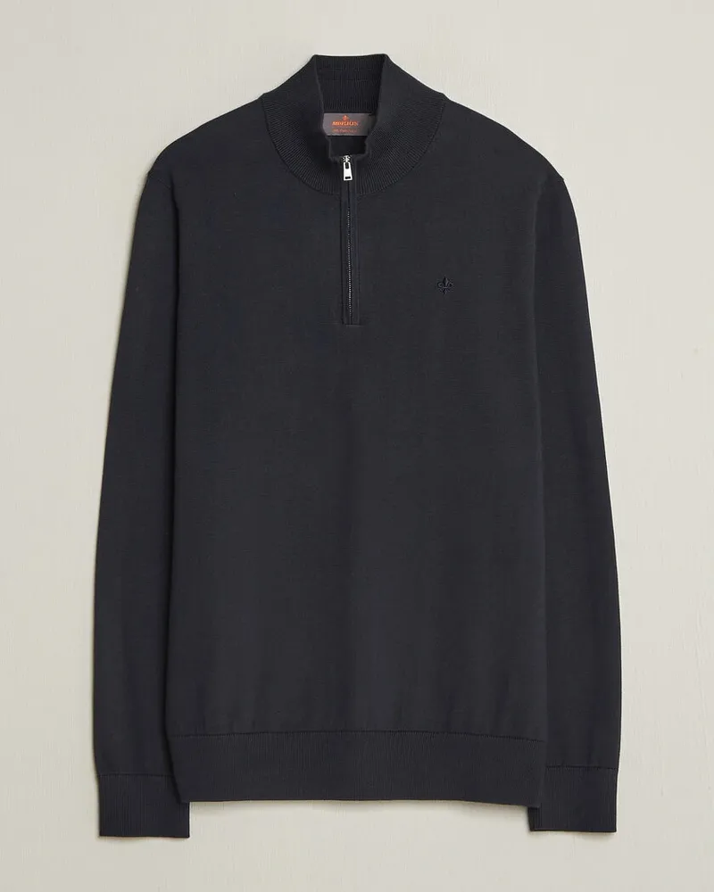 Morris Riley Half-Zip Navy Blau