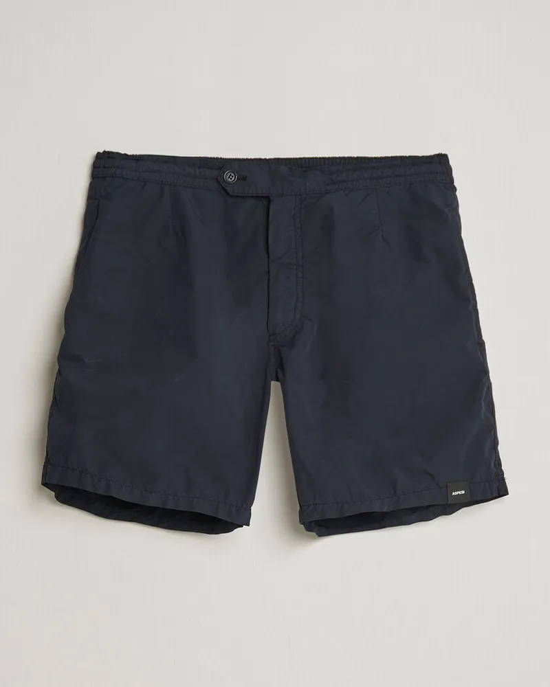 ASPESI Caprese Nylon Swim Trunks Navy Blau