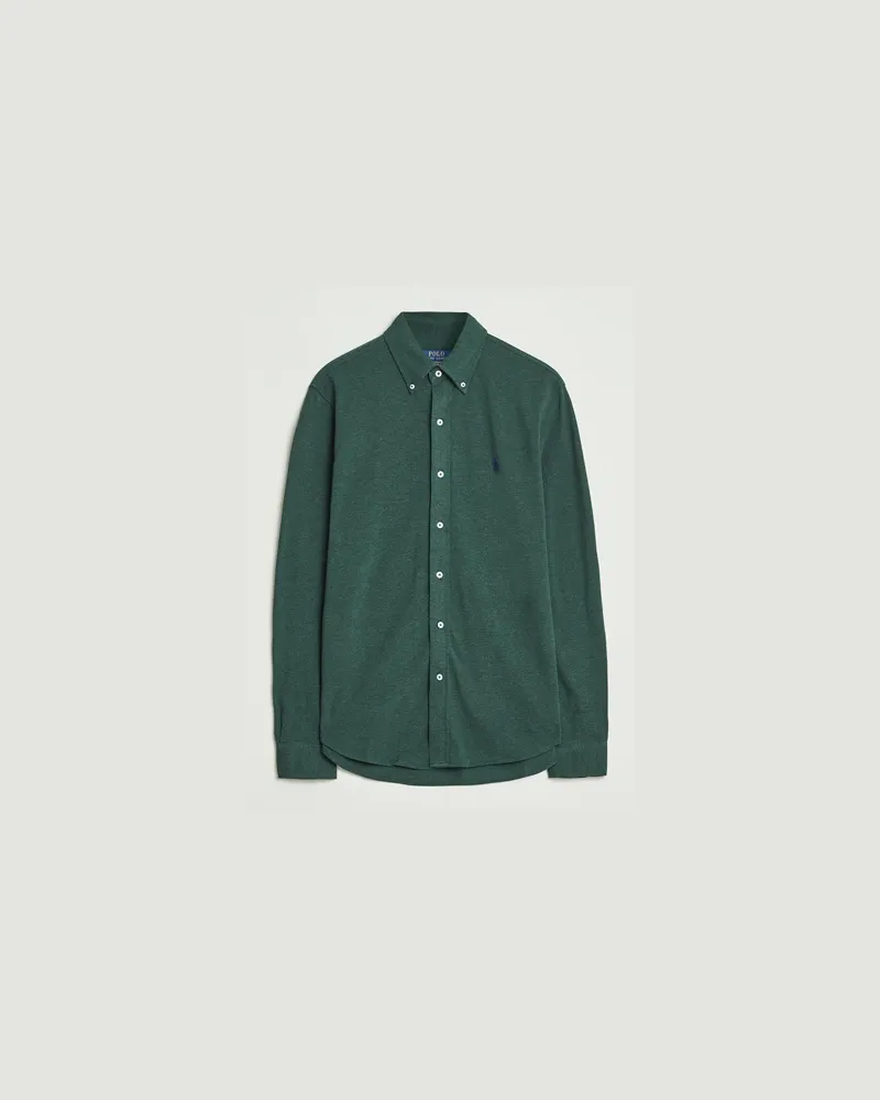 Ralph Lauren Featherweight Mesh Shirt Scotch Pine Heather Grün
