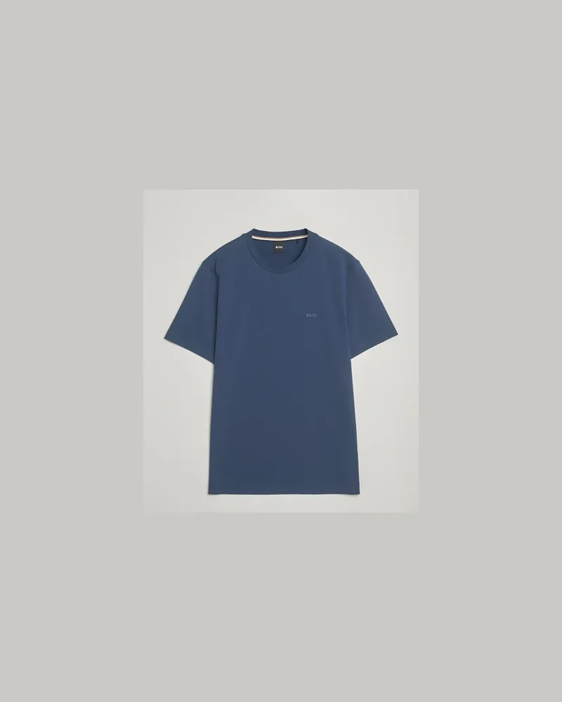 HUGO BOSS Thompson Crew Neck T-Shirt Open Blue Blau