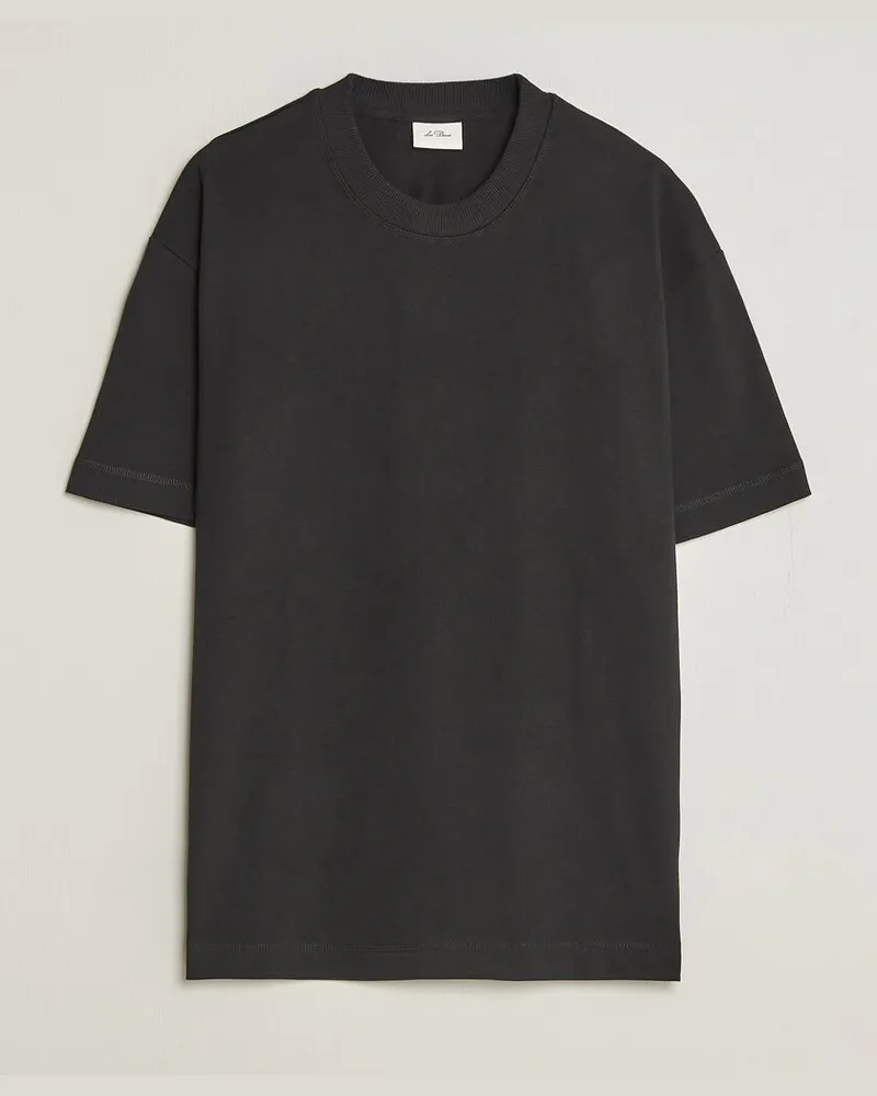 LES DEUX Heavyweight T-Shirt Black Schwarz