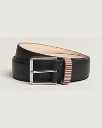 Paul Smith Leder Stripe Belt Black Schwarz