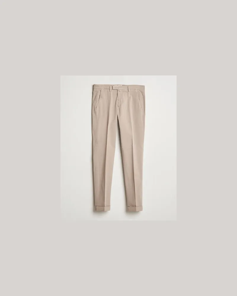 Briglia 1949 Slim Fit Baumwoll Stretch Chino Beige