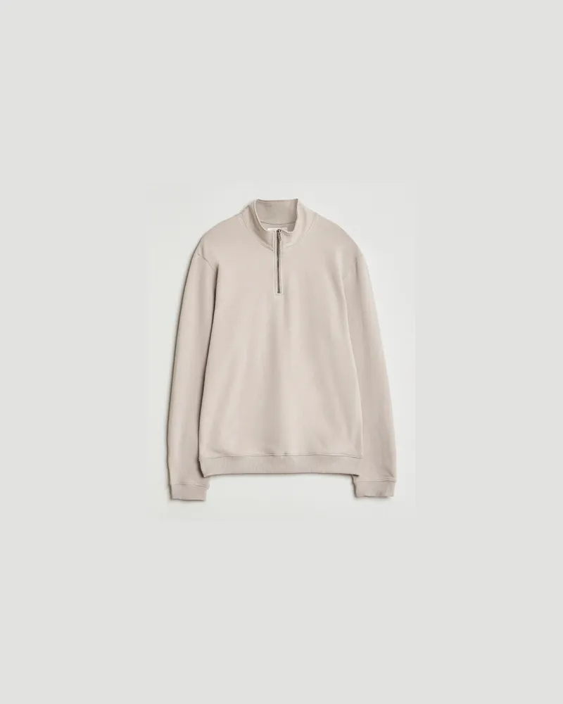 Bread & Boxers Loungewear Half Zip Greige Beige