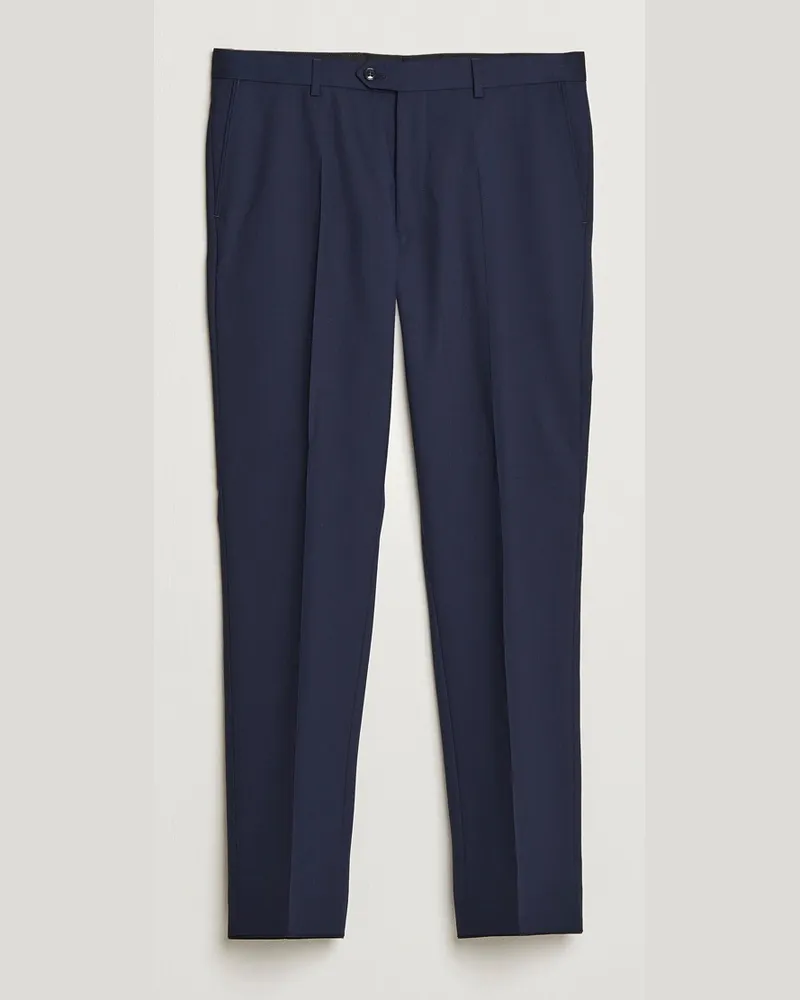 Oscar Jacobson Denz Wool Trousers Blue 