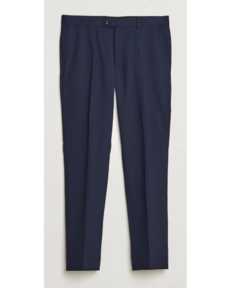 Oscar Jacobson Denz Woll Trousers Blue 