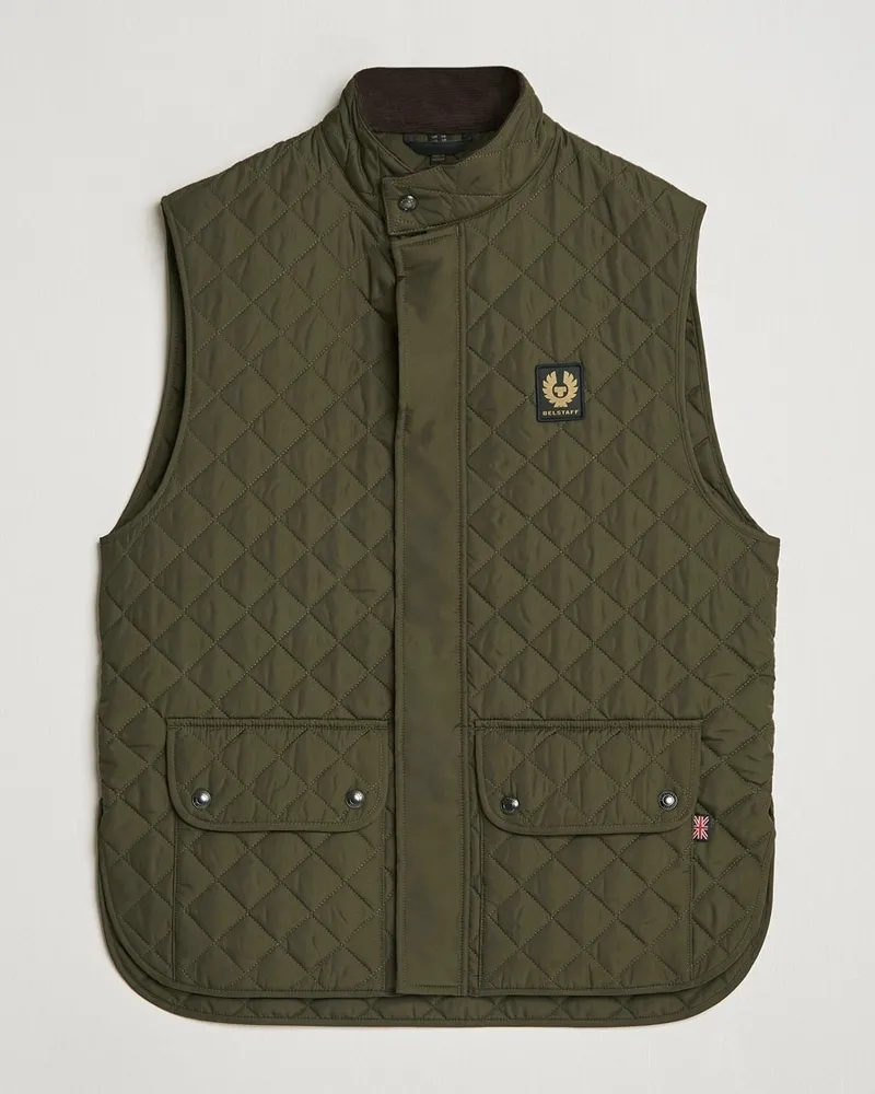 Belstaff Icon Gilet Faded Olive Grün