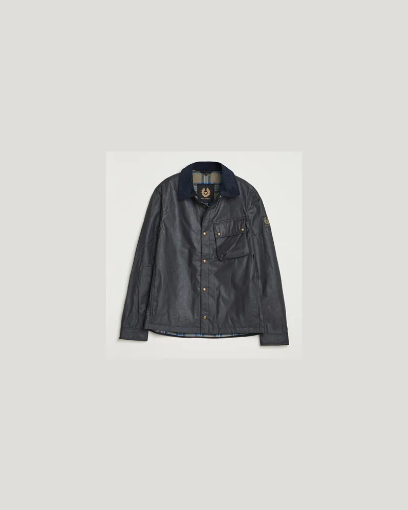 Belstaff Ground Wax Jacket Dark Navy Blau