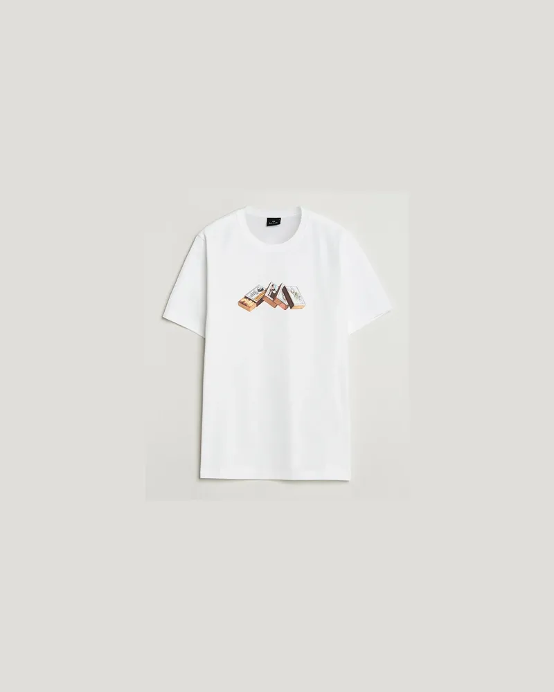 Paul Smith Matchboxes Printed T-Shirt White Weiß