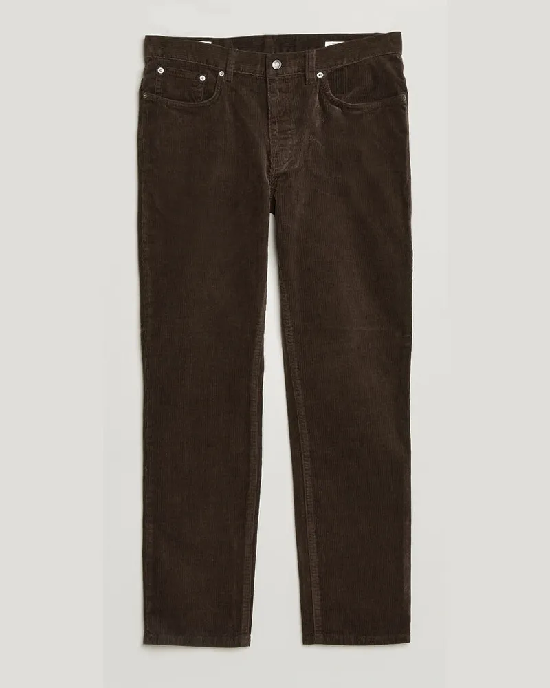 Gant Regular Fit Corduroy 5-Pocket Pants Black Brown Braun
